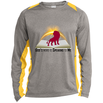 Ephesians 2:10 -  Long Sleeve Heather Colorblock Performance Tee