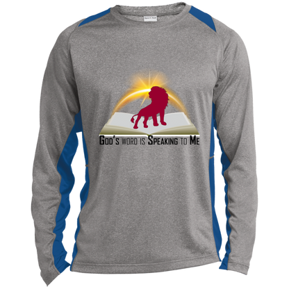 Ephesians 2:10 -  Long Sleeve Heather Colorblock Performance Tee